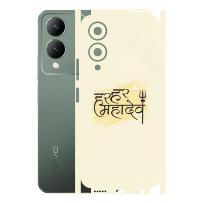 VIVO Y Series Phone Skins (All Models) - Har Har Mahadev - Matte Finish (M-10) Vivo Y17S