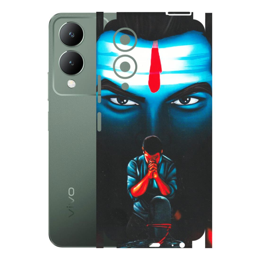 VIVO Y Series Phone Skins (All Models) - Mahakal Bhakt - Matte Finish (M-112) Vivo Y17S