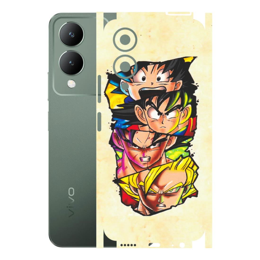 VIVO Y Series Phone Skins (All Models) - Angry Multi Anime - Matte Finish (M-113) Vivo Y17S