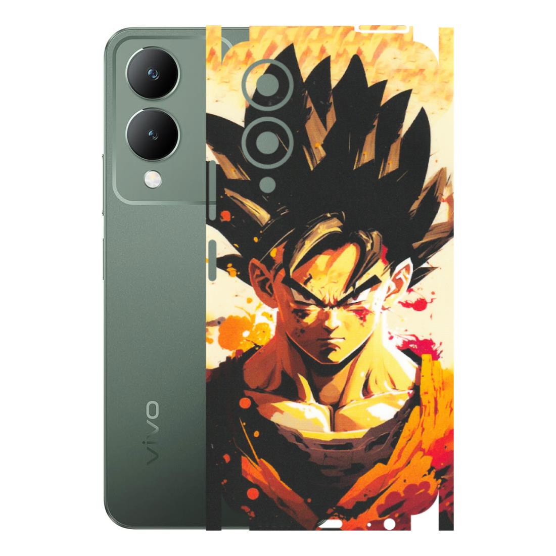 VIVO Y Series Phone Skins (All Models) - Angry Goku - Matte Finish (M-12) Vivo Y17S