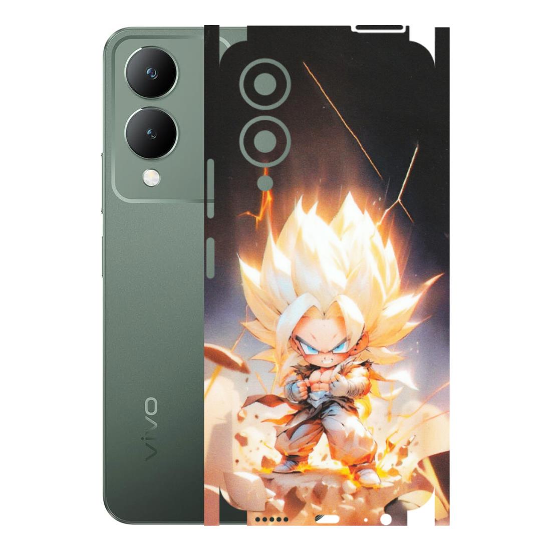 VIVO Y Series Phone Skins (All Models) - Goku Dragon Cute Anime - Matte Finish (M-131) Vivo Y17S