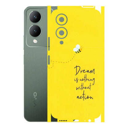 VIVO Y Series Phone Skins (All Models) - Dream Is Nothing Without Action - Matte Finish (M-138) Vivo Y17S