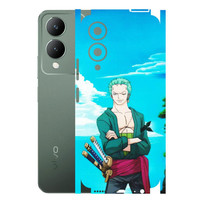 VIVO Y Series Phone Skins (All Models) - Cool Swordman Zoro Anime - Matte Finish (M-143) Vivo Y17S