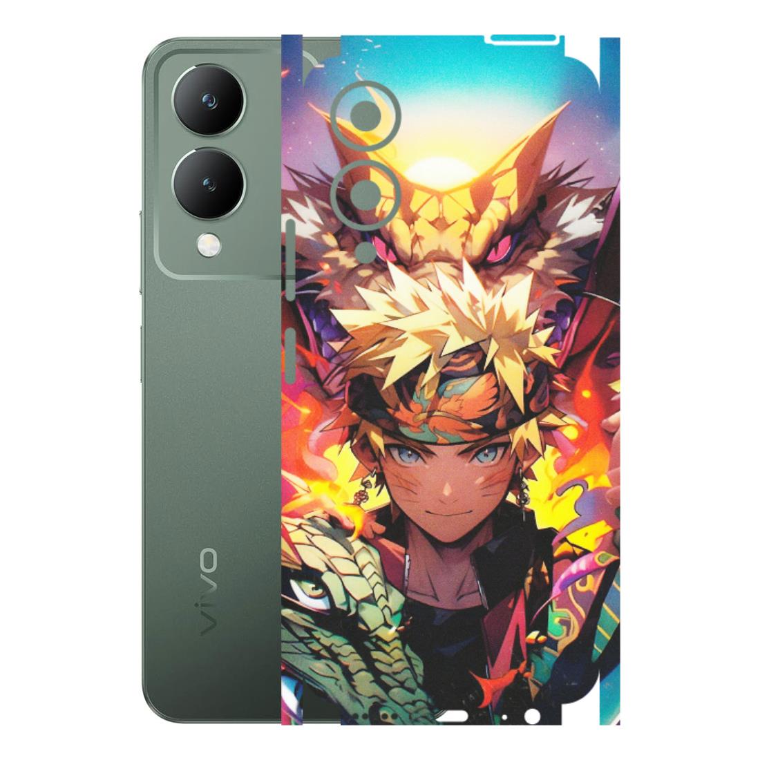 VIVO Y Series Phone Skins (All Models) - Angry Naruto Anime - Matte Finish (M-148) Vivo Y17S