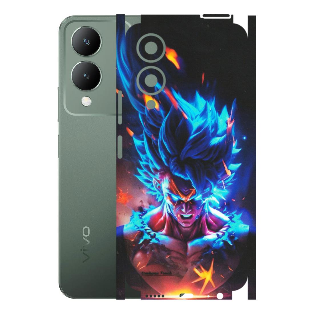 VIVO Y Series Phone Skins (All Models) - Angry Goku Dragon Ball Anime - Matte Finish (M-150) Vivo Y17S