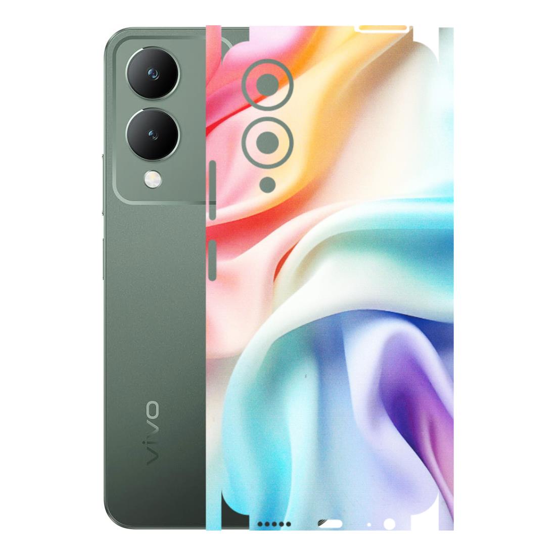 VIVO Y Series Phone Skins (All Models) - Colourful Silk Cloth - Matte Finish (M-165) Vivo Y17S