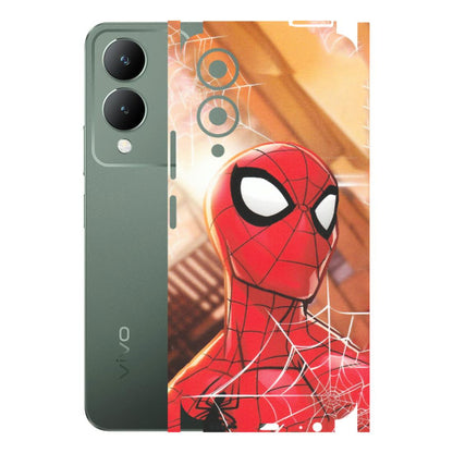 VIVO Y Series Phone Skins (All Models) - Spiderman Face New - Matte Finish (M-41) Vivo Y17S
