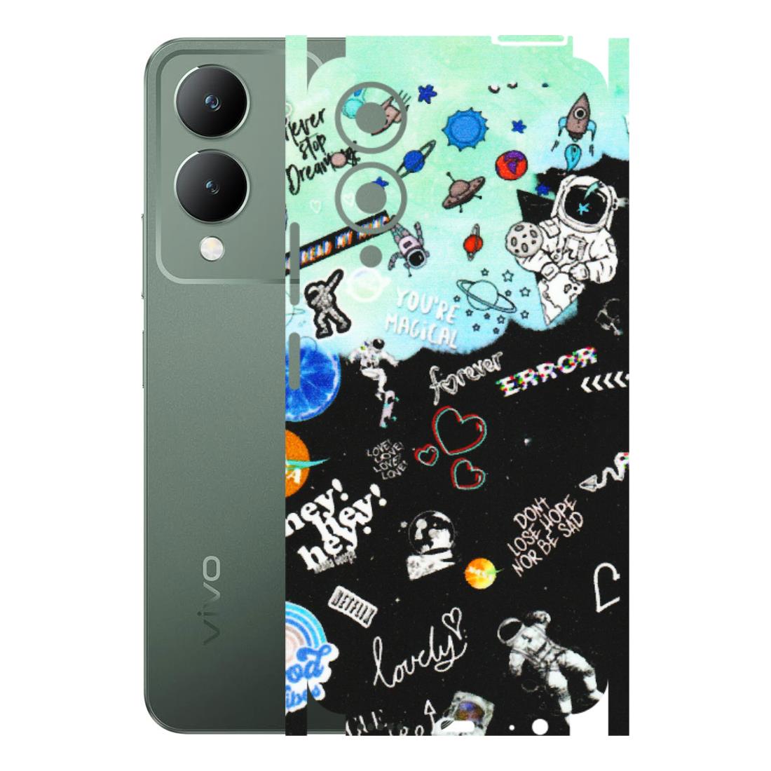 VIVO Y Series Phone Skins (All Models) - Living In A Space Dream - Matte Finish (M-46) Vivo Y17S