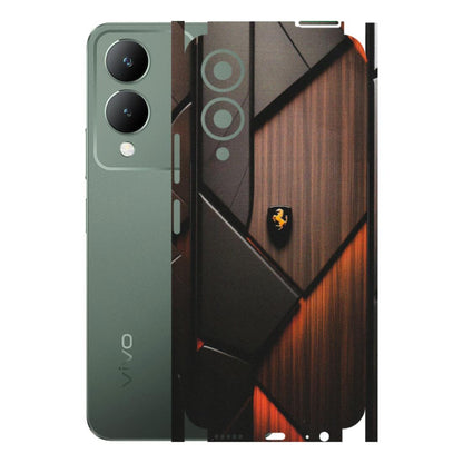 VIVO Y Series Phone Skins (All Models) - Lambo Beauty Wood Pattern Sober - Matte Finish (M-51) Vivo Y17S