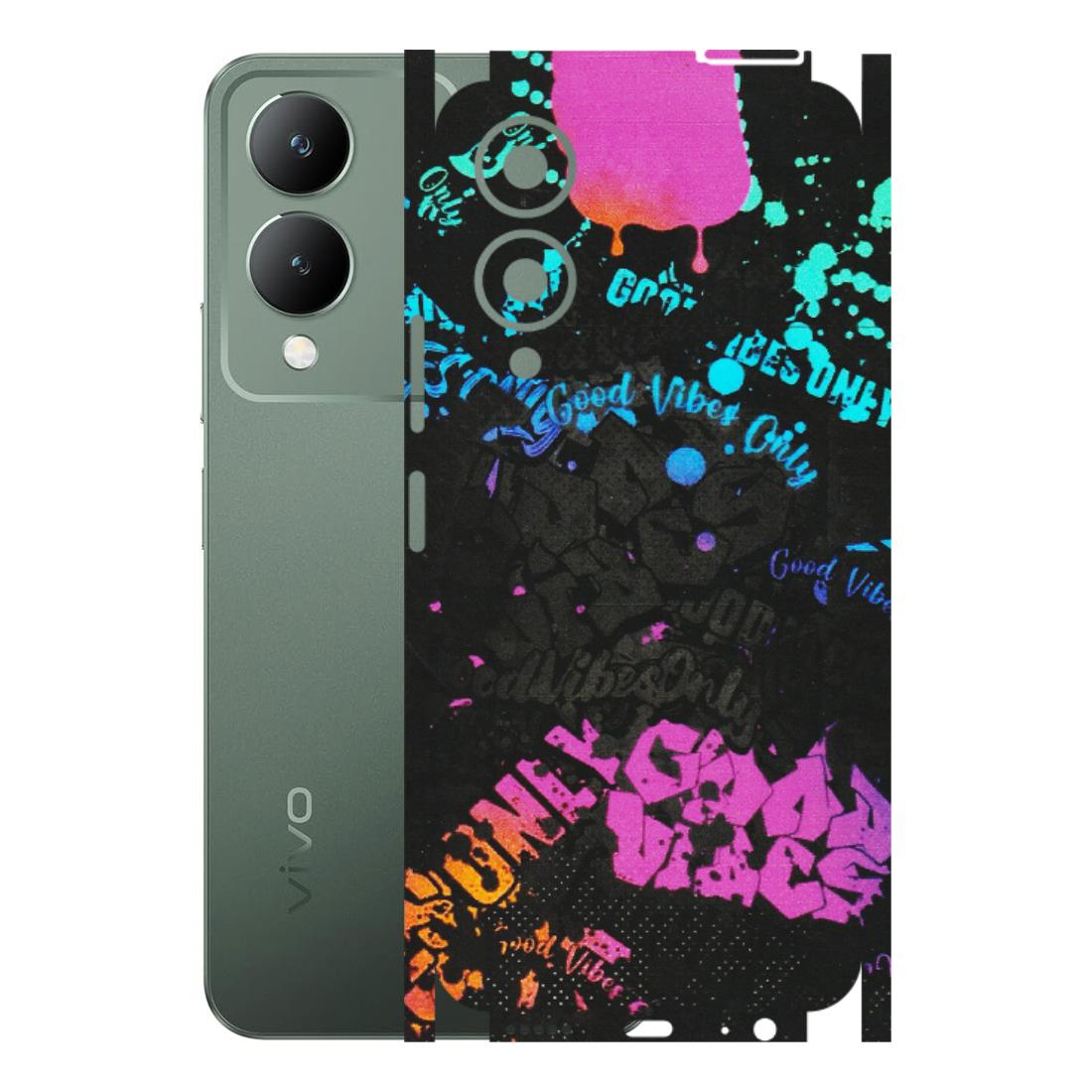VIVO Y Series Phone Skins (All Models) - Majestic Black Vibes - Matte Finish (M-62) Vivo Y17S