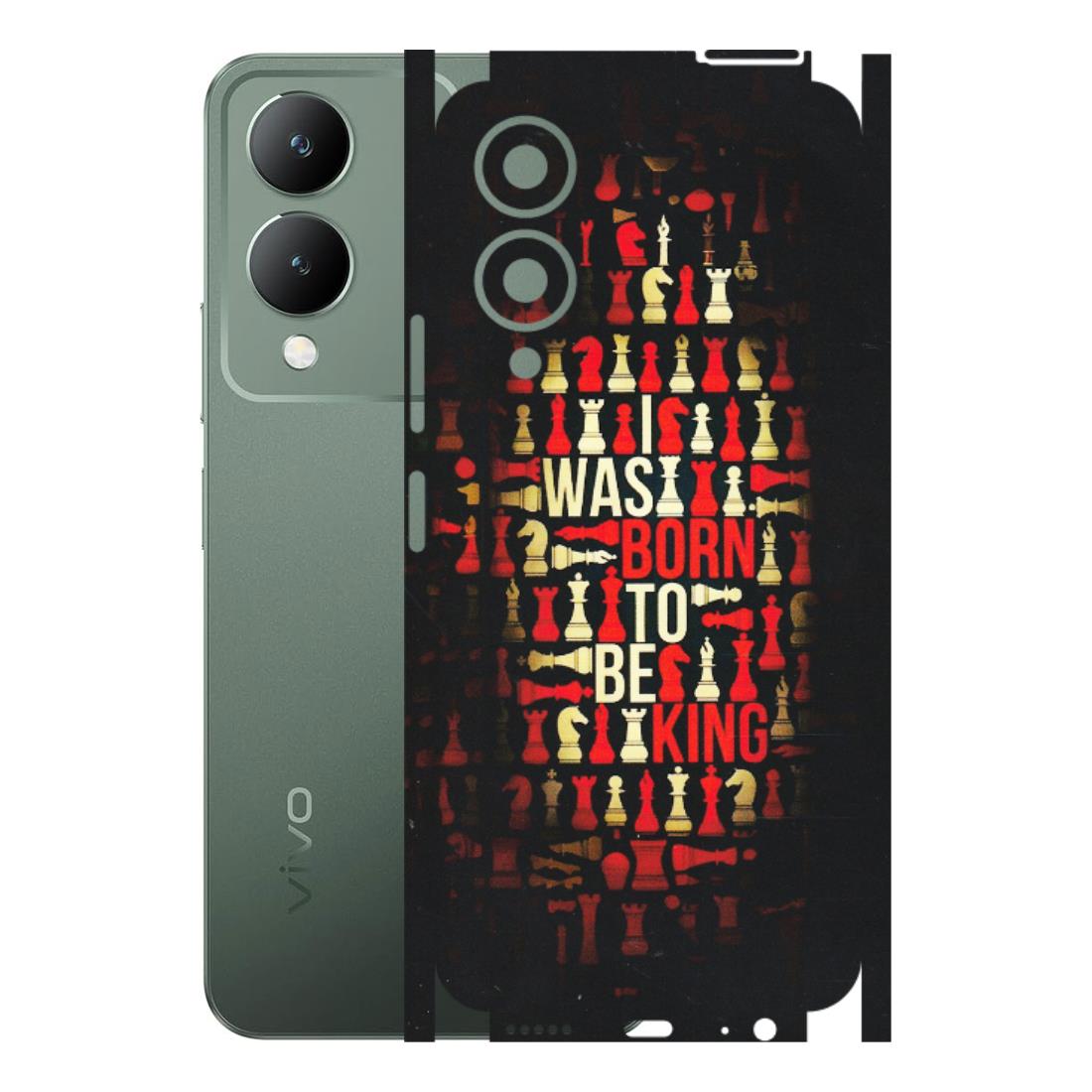 VIVO Y Series Phone Skins (All Models) - Born To Be King - Matte Finish (M-73) Vivo Y17S