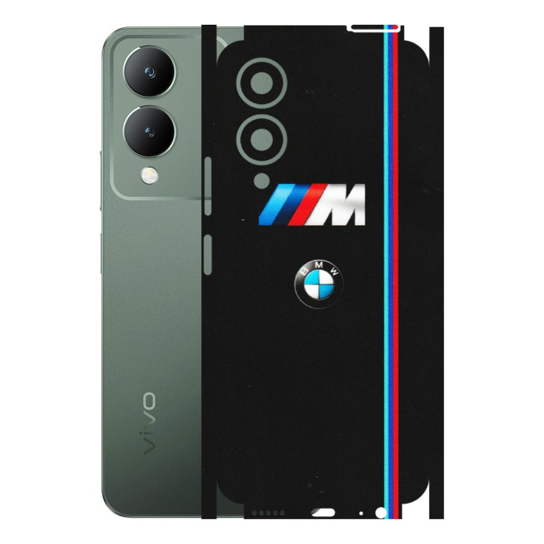 VIVO Y Series Phone Skins (All Models) - Styling With Black BMW - Matte Finish (M-74) Vivo Y17S