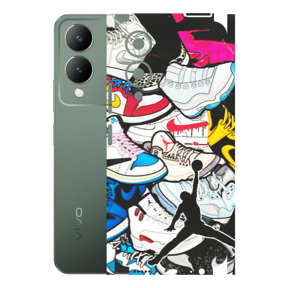 VIVO Y Series Phone Skins (All Models) - Jordan Sneakers Fan - Matte Finish (M-80) Vivo Y17S