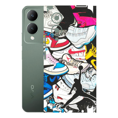 VIVO Y Series Phone Skins (All Models) - Jordan Sneakers Fan - Matte Finish (M-80) Vivo Y17S