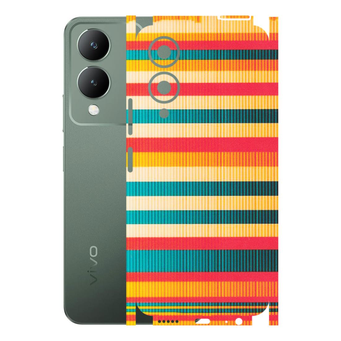 VIVO Y Series Phone Skins (All Models) - Colourful Stripes Soothing Effect - Matte Finish (M-86) Vivo Y17S