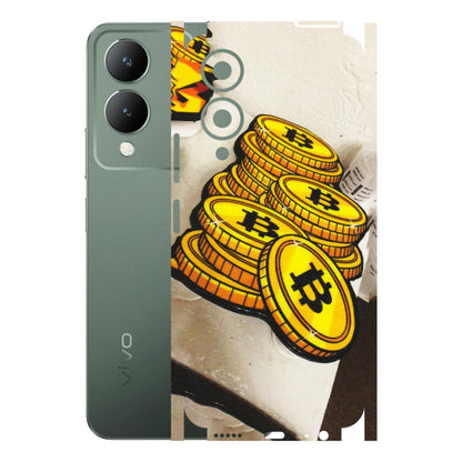 VIVO Y Series Phone Skins (All Models) - Billionaire Bitcoin Collection - Matte Finish (M-92) Vivo Y17S