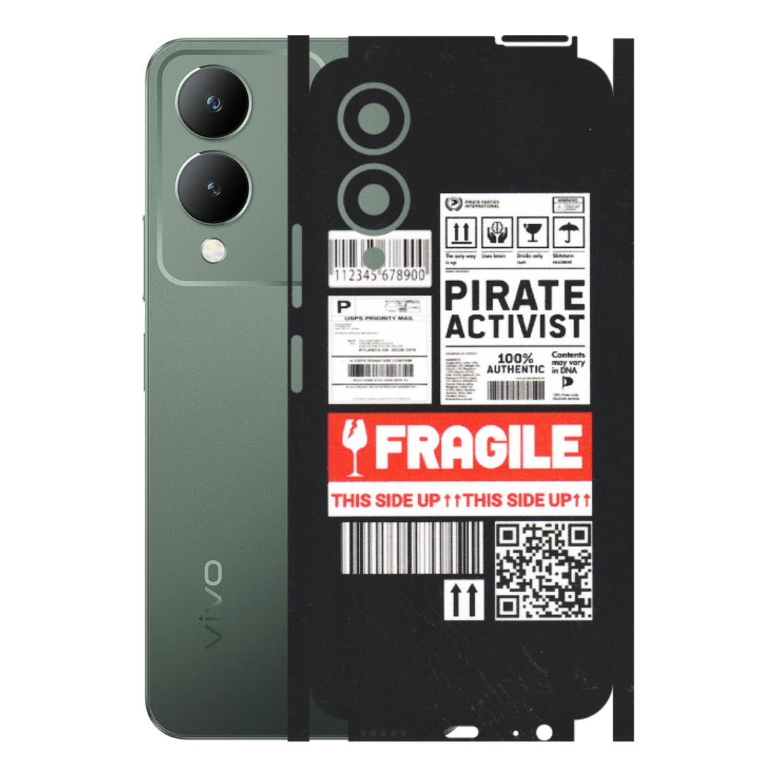 VIVO Y Series Phone Skins (All Models) - Handle With Care - Matte Finish (M-99) Vivo Y17S