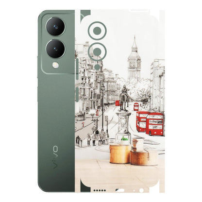 VIVO Y Series Phone Skins (All Models) - London Street - Transparent Finish (T-02) Vivo Y17S