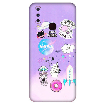 VIVO Y Series Phone Skins (All Models) - I Need My Nasa Skin - 3D Embossed Finish (L-149) Vivo Y17