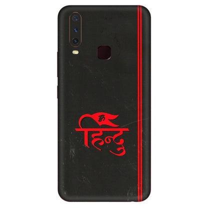 VIVO Y Series Phone Skins (All Models) - Hindu Black - 3D Embossed Finish (L-153) Vivo Y17