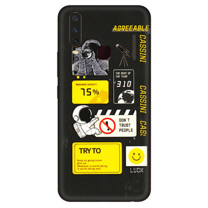 VIVO Y Series Phone Skins (All Models) - Black Cassini - 3D Embossed Finish (L-161) Vivo Y17