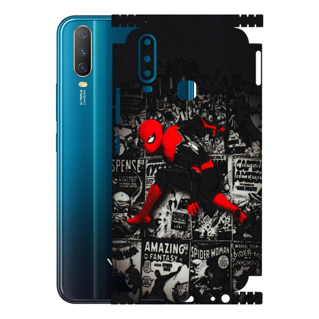 VIVO Y Series Phone Skins (All Models) - SpiderMan New - 3D Embossed Finish (L-162) Vivo Y17