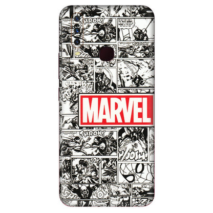 VIVO Y Series Phone Skins (All Models) - Marvel Comic - 3D Embossed Finish (L-171) Vivo Y17
