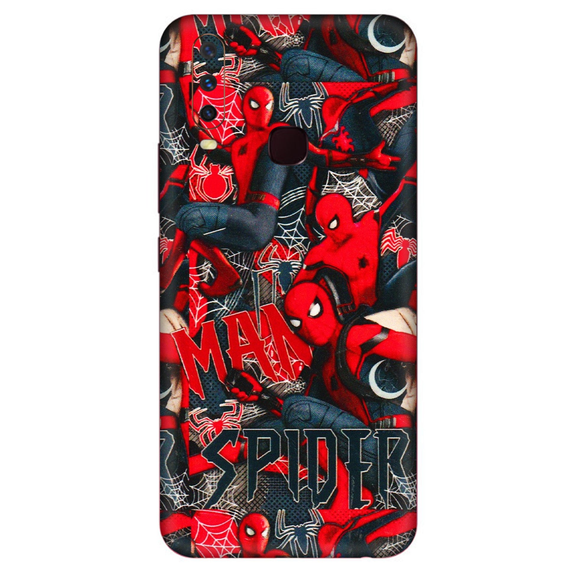 VIVO Y Series Phone Skins (All Models) - SpiderMan Cool - 3D Embossed Finish (L-188) Vivo Y17