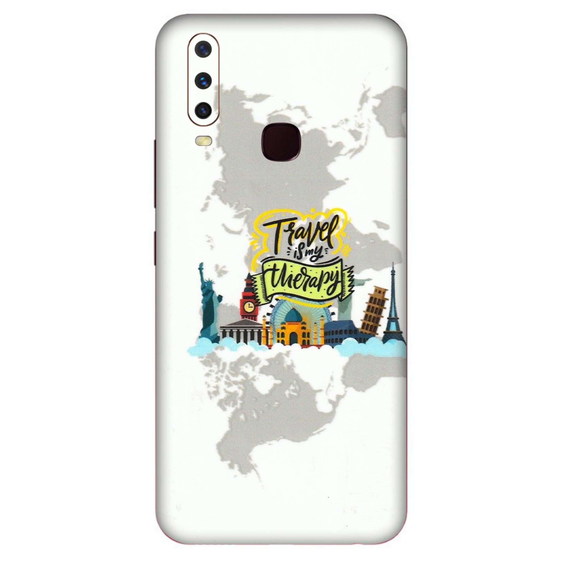 VIVO Y Series Phone Skins (All Models) - Travel Therapy - 3D Embossed Finish (L-199) Vivo Y17