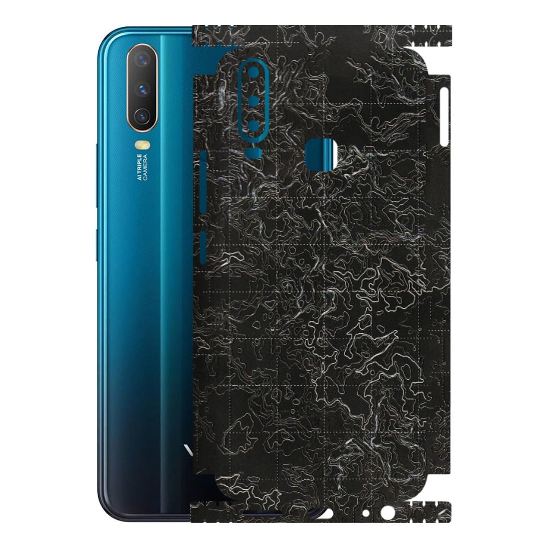 VIVO Y Series Phone Skins (All Models) - Black map Texture - 3D Embossed Finish (L-201) Vivo Y17