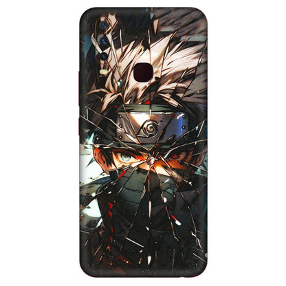 VIVO Y Series Phone Skins (All Models) - Kakashi Shattered Glass Effect - 3D Embossed Finish (L-237) Vivo Y17
