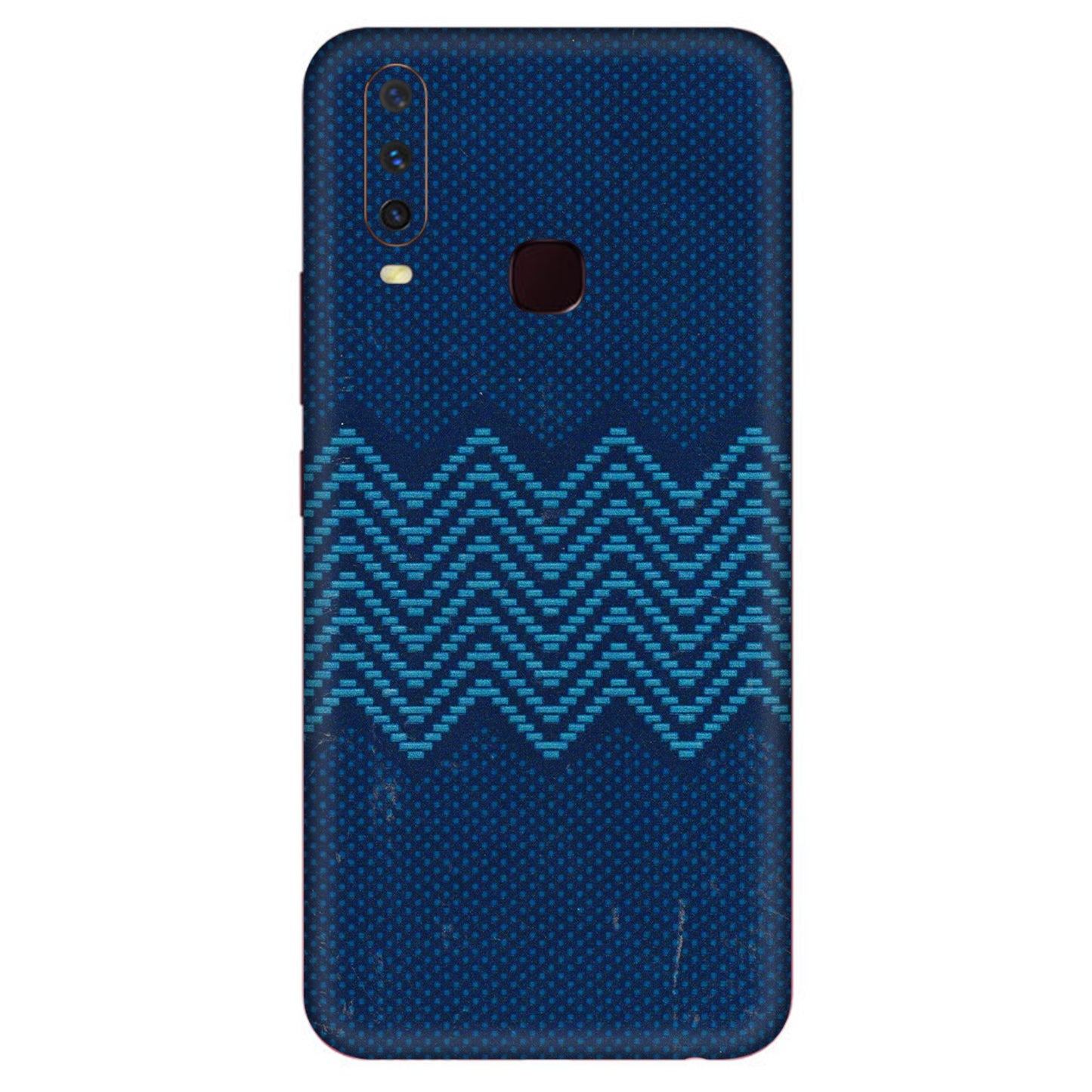 VIVO Y Series Phone Skins (All Models) - Blue Sober Waves - 3D Embossed Finish (L-306) Vivo Y17