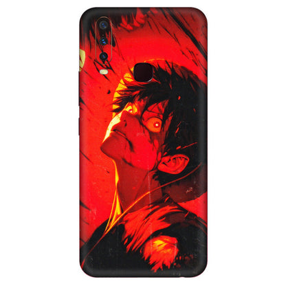 VIVO Y Series Phone Skins (All Models) - D.Luffy Power Up One Piece Anime - 3D Embossed Finish (L-326) Vivo Y17