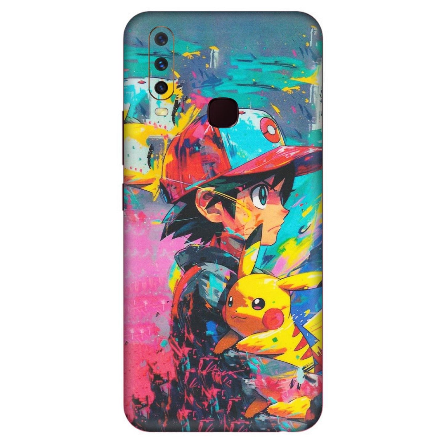 VIVO Y Series Phone Skins (All Models) - Ash & Pikachu - Matte Finish (M-26)
