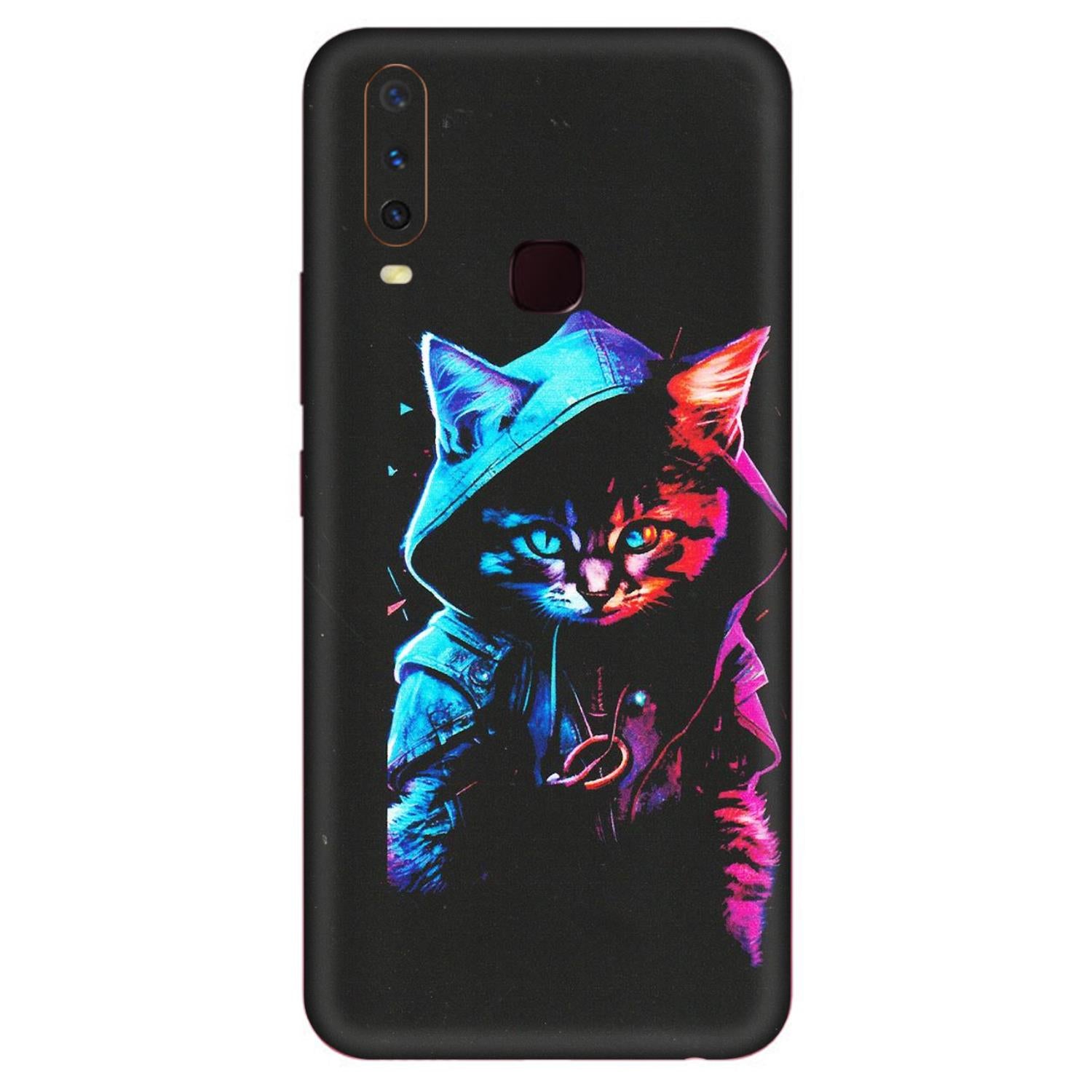VIVO Y Series Phone Skins (All Models) - Cyberpunk Cat - Matte Finish (M-45) Vivo Y17