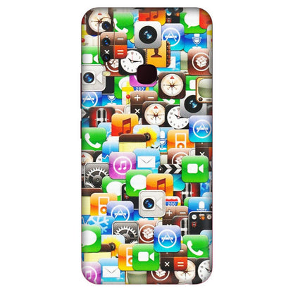 VIVO Y Series Phone Skins (All Models) - All Apple Icons - Matte Finish (M-93) Vivo Y17