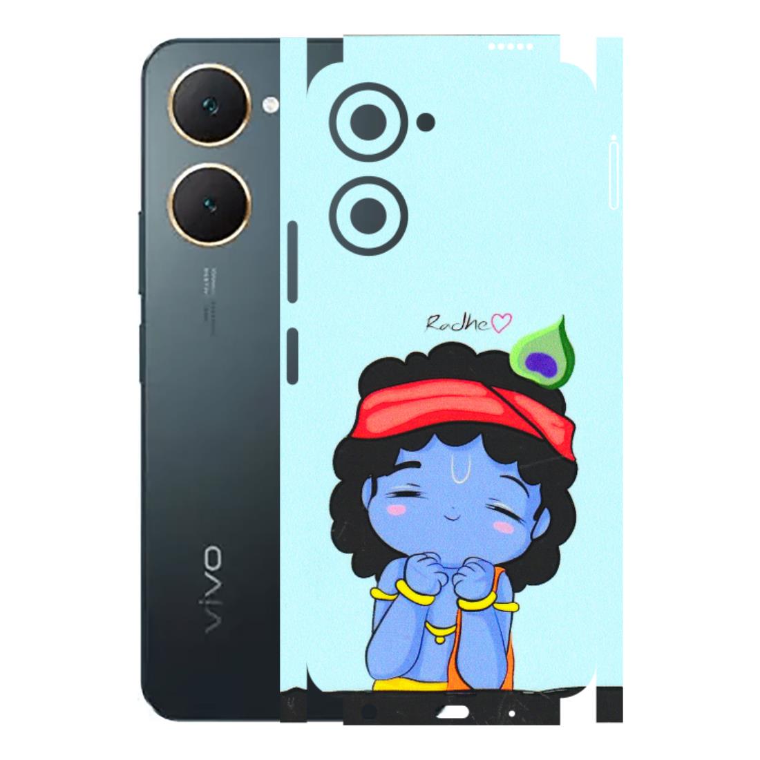 VIVO Y Series Phone Skins (All Models) - Radhe Radhe Cute Toon - 3D Embossed Finish (L-05) Vivo Y18