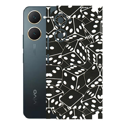 VIVO Y Series Phone Skins (All Models) - Big Black Dices - 3D Embossed Finish (L-106) Vivo Y18