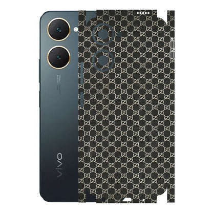 VIVO Y Series Phone Skins (All Models) - Black G Print - 3D Embossed Finish (L-109) Vivo Y18