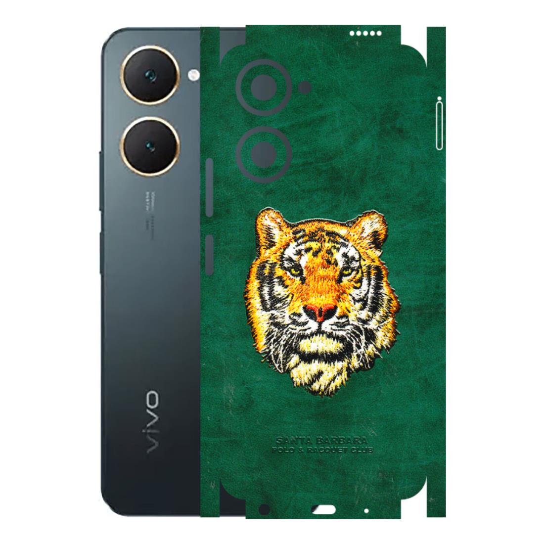 VIVO Y Series Phone Skins (All Models) - Leather Feel Tiger - 3D Embossed Finish (L-111) Vivo Y18