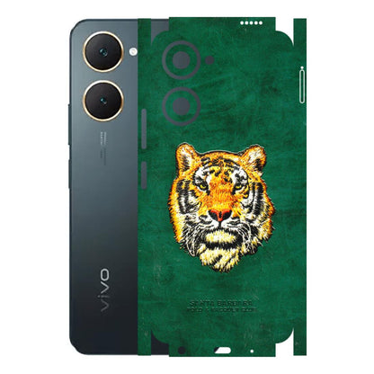 VIVO Y Series Phone Skins (All Models) - Leather Feel Tiger - 3D Embossed Finish (L-111) Vivo Y18