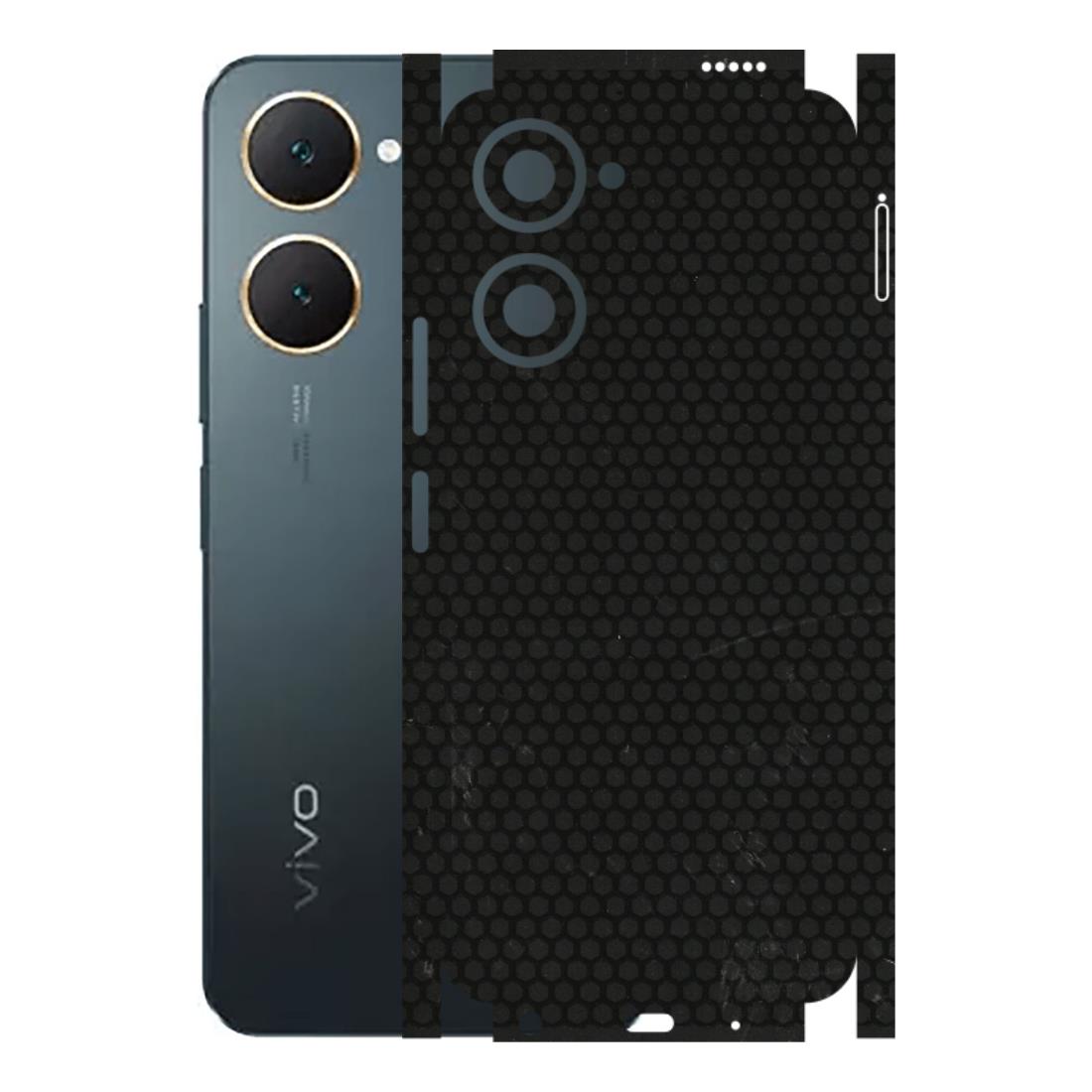 VIVO Y Series Phone Skins (All Models) - Black honeycomb - 3D Embossed Finish (L-114) Vivo Y18