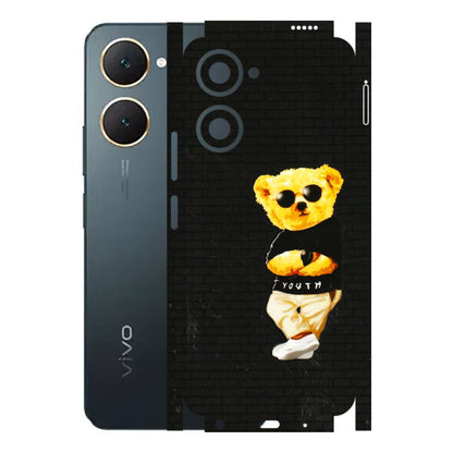 VIVO Y Series Phone Skins (All Models) - Classy Teddy Bear - 3D Embossed Finish (L-116) Vivo Y18