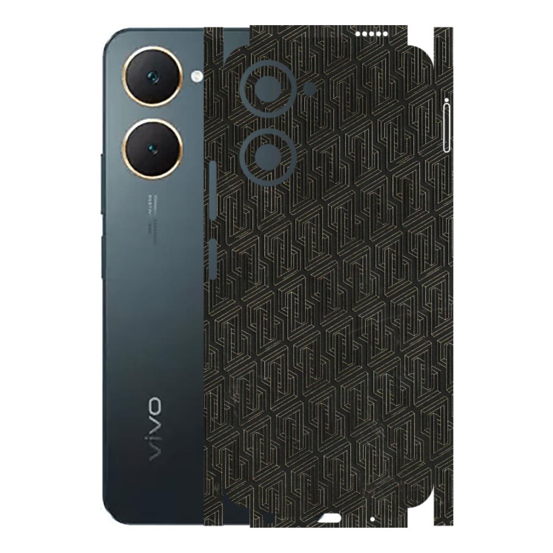 VIVO Y Series Phone Skins (All Models) - Black Abstract Pattern - 3D Embossed Finish (L-117) Vivo Y18