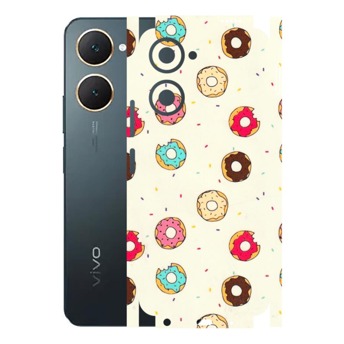 VIVO Y Series Phone Skins (All Models) - Mini Donuts Doodle Art - 3D Embossed Finish (L-122) Vivo Y18