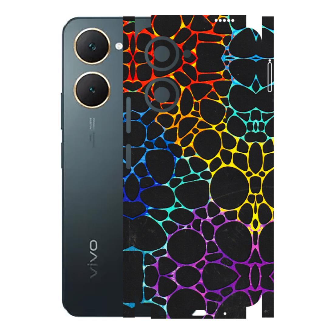 VIVO Y Series Phone Skins (All Models) - Abstract Art MultiColour - 3D Embossed Finish (L-133) Vivo Y18