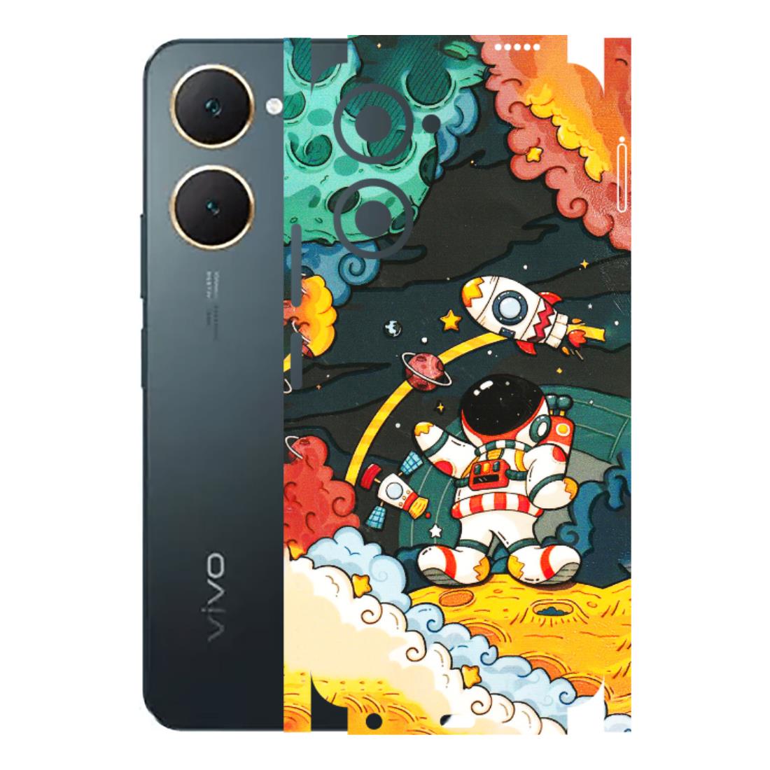 VIVO Y Series Phone Skins (All Models) - Astronauts & Spaceship - 3D Embossed Finish (L-145) Vivo Y18
