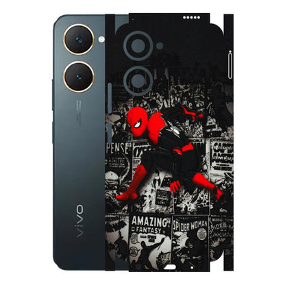 VIVO Y Series Phone Skins (All Models) - SpiderMan New - 3D Embossed Finish (L-162) Vivo Y18