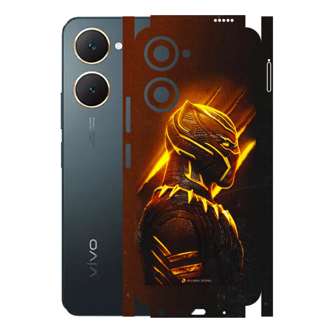 VIVO Y Series Phone Skins (All Models) - Gold Black Panther - 3D Embossed Finish (L-181) Vivo Y18
