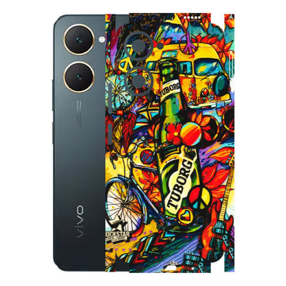 VIVO Y Series Phone Skins (All Models) - Cool Beer Bottle - 3D Embossed Finish (L-193) Vivo Y18